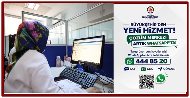Denizli Büyükşehir’in WhatsApp Çözüm Merkezi hizmette