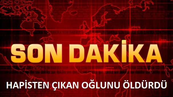 HAPİSTEN ÇIKAN OĞLUNU ÖLDÜRDÜ