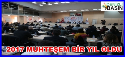 2017 MUHTEŞEM BİR YIL OLDU
