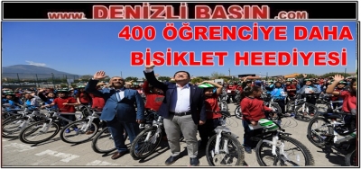 400 Öğrenciye Daha Bisiklet Hediyesi