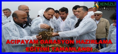 ACIPAYAM´DA RASYON HAZIRLAMA EĞİTİMİ  TAMAMLANDI