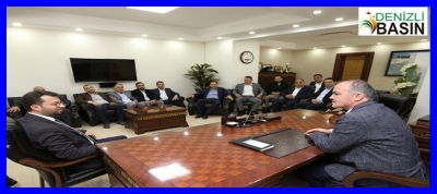 AK PARTİ İLÇE YÖNETİMİNDEN BAŞKAN GÜRLESİN’E ZİYARET