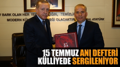 ANI DEFTERİ KÜLLİYEDE SERGİLENİYOR