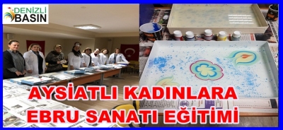 Aysiadlı Kadınlara Ebru Sanatı Eğitimi
