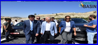 Bakan Zeybekci ve Vali Karahan  Çameli Yolunda İncelemelerde Bulundu