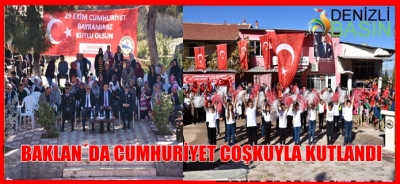Baklan’da Cumhuriyet Bayramı coşkuyla kutlandı