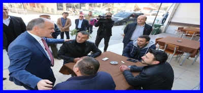 BAŞKAN GÜRLESİN, HALKLA BİR ARAYA GELMEYE DEVAM EDİYOR