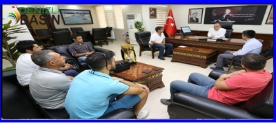 BAŞKAN GÜRLESİN KALINKOZSPOR’U AĞIRLADI