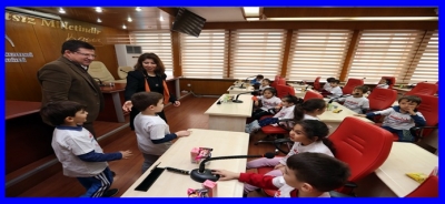 BAŞKAN SUBAŞIOĞLU MİNİK ÖĞRENCİLERİ AĞIRLADI