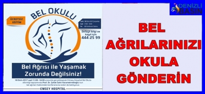 BEL AĞRILARINIZI OKULUNA GÖNDERİN