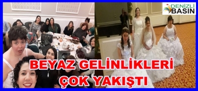 Beyaz Gelinlikleri Çok Yakıştı