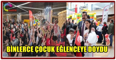 : BİNLERCE ÇOCUK EĞLENCEYE DOYDU