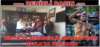 BİRLİK VE BERABERLİK DERNEĞİ´NDEN HAYLA´YA TEŞEKKÜR