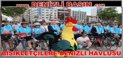 Bisikletçilere Denizli havlusu