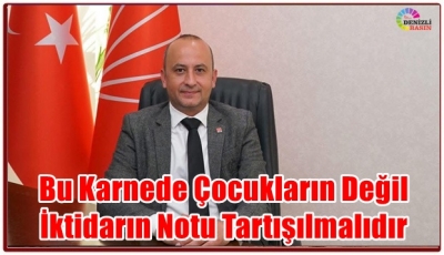 Bu Karnede Çocukların Değil, İktidarın Notu Tartışılmalıdır