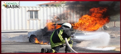 Büyükşehir İtfaiye Denizli İçin Gece Gündüz Seferber