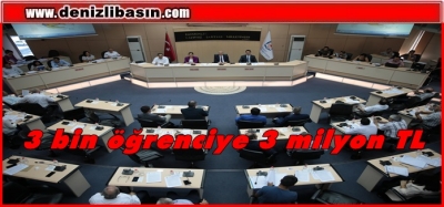 Büyükşehir’den 3 bin öğrenciye 3 milyon TL