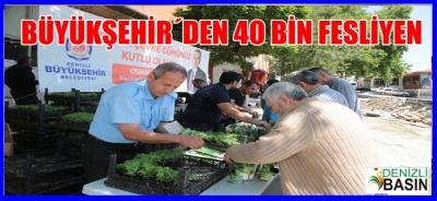 Büyükşehir'den 40 Bin Fesleğen
