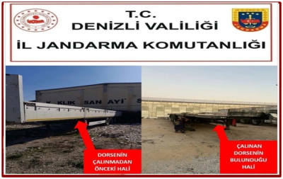 Çalınan Dorse 3 İlde Titizlikle Takip Edilerek Bulundu