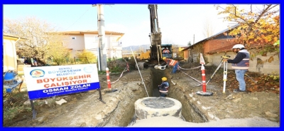 Çameli-Kalınkoz’da Alt Yapı Atağı