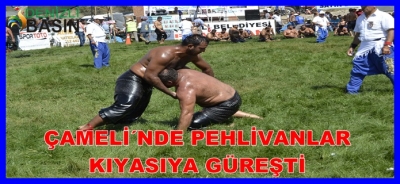ÇAMELİ´ NDE PEHLİVANLAR KIYASIYA GÜREŞTİ
