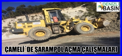 Çameli´de Şarampol Açma Çalışmaları