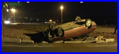 ÇİVRİL´DE KAZA UCUZ ATLATILDI