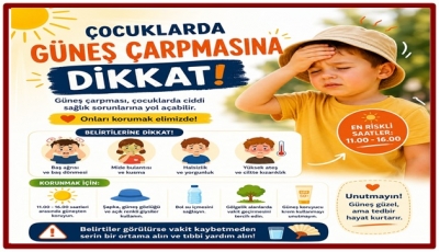  ÇOCUKLARI SICAK ÇARPMASINA DİKKAT!