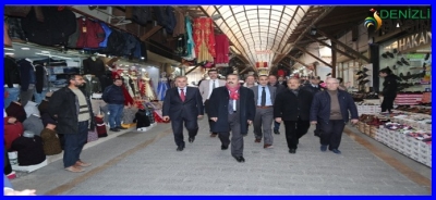 DENİZLİ EMNİYETİ, SARRAFLAR -KUYUMCULAR ODASI VE  KALE İÇİ ESNAFI  İLE BİR ARAYA GELDİ