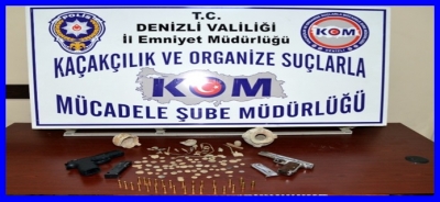 DENİZLİ EMNİYETİNDEN  SİLAH KAÇAKÇILARINA OPERASYON 