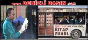 Denizli kütüphane otobüsü çok sevdi