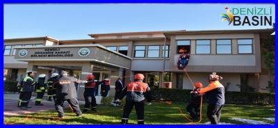 DENİZLİ OSB’DE TATBİKAT GERÇEĞİNİ ARATMADI