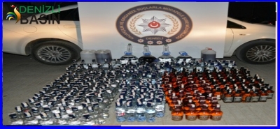 DENİZLİ´DE KAÇAK İÇKİ OPERASYONU