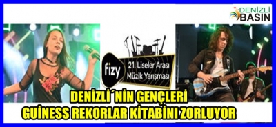 ​DENİZLİLİ LİSELİLER GUİNNESS REKORLAR KİTABINI ZORLUYOR