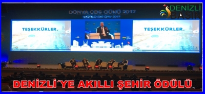 DENİZLİ'YE AKILLI ŞEHİR ÖDÜLÜ