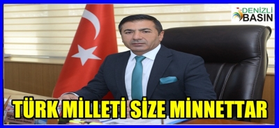 DTO BAŞKANI ERDOĞAN ŞEHİTLERİMİZİ RAHMET DİLEDİ