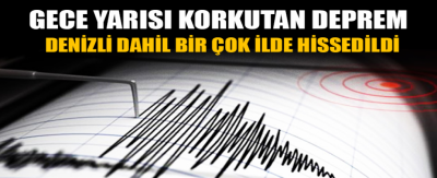 Ege'de korkutan deprem