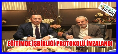 EĞİTİMDE İŞBİRLİĞİ PROTOKOLÜ İMZALANDI