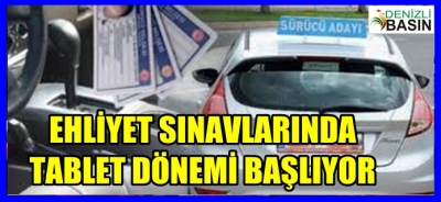 Ehliyet Sınavlarında Tablet Dönemi Başlıyor