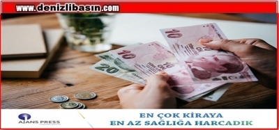 EN ÇOK KİRAYA EN AZ SAĞLIĞA HARCADIK