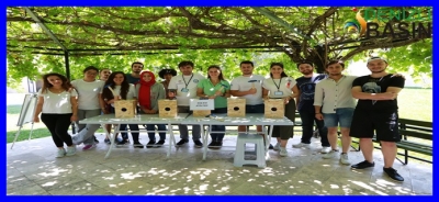 Gençlik Kampı'nda kuş barınağı yaptılar