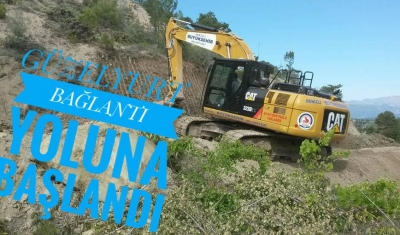 GÜZELYURT BAĞLANTI YOLUNA BAŞLANDI