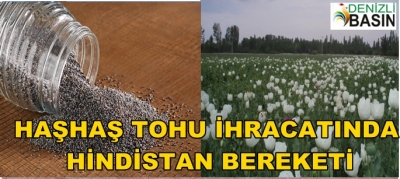 Haşhaş Tohumu İhracatında Hindistan Bereketi