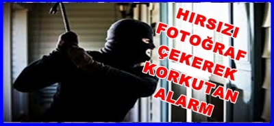Hırsızı Fotoğraf Çekerek Korkutan Alarm