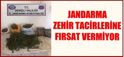 JANDARMA ZEHİR TACİRLERİNE YİNE FIRSAT VERMEDİ