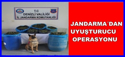 JANDARMA’DAN UYUŞTURUCU OPERASYONU