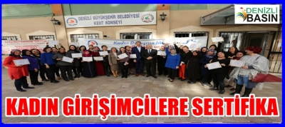Kadın Girişimcilere Sertifika