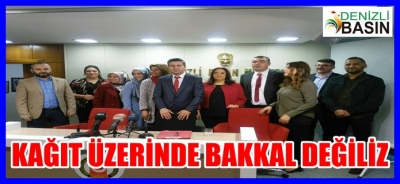 KAĞIT ÜZERİNDE BAKKAL DEĞİLİZ