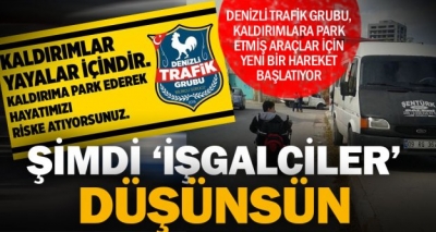 Kaldırıma park eden araca karşı halk hareketi