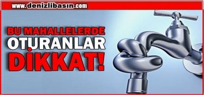 Karahasanlı, Yenişafak Ve Hacıeyüplü’de Su Kesintisi